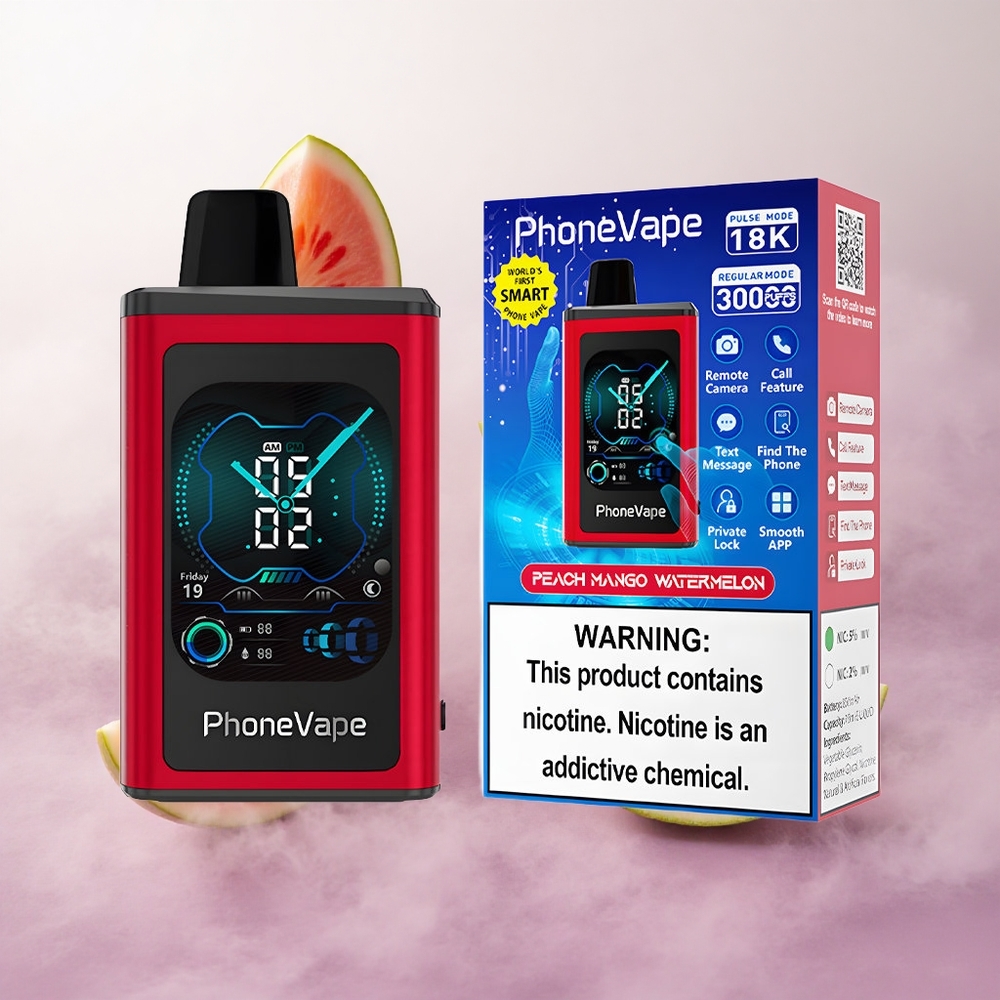 Durazno Mango Sandía JNR PhoneVape 30000 pitadas Batería recargable Chile wholesale