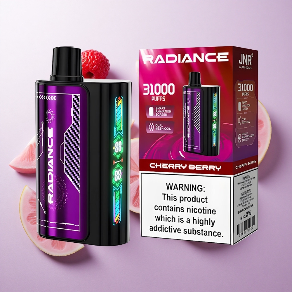 Cereza Baya JNR Radiance 31000 Puffs Pantalla Inteligente Chile wholesale