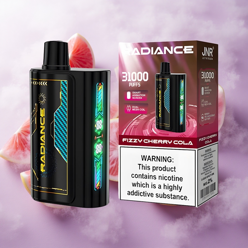 Cereza Cola Fizzy JNR Radiance 31000 Puffs Pantalla Inteligente Chile wholesale