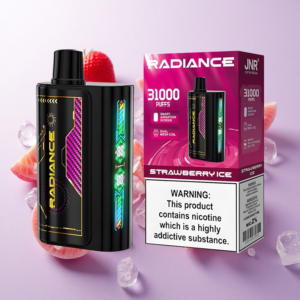 Fresa Helada JNR Radiance 31000 Puffs Pantalla Inteligente Chile wholesale