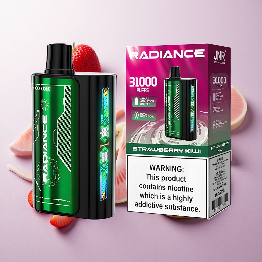 Fresa Kiwi JNR Radiance 31000 Puffs Pantalla Inteligente Chile wholesale