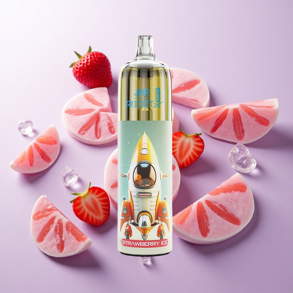 Fresa Helada JNR Rocket-X 12400 Puffs 25ml e-Líquido Chile wholesale
