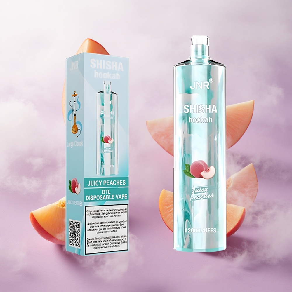 Melocotones Jugosos JNR Shisha Hookah 12000 Puffs Batería 750mAh Chile wholesale
