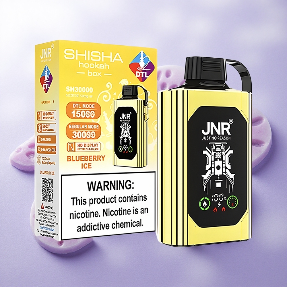 Arándano Azul Helado JNR Shisha Hookah Box 20500 Puffs Pantalla HD Chile wholesale