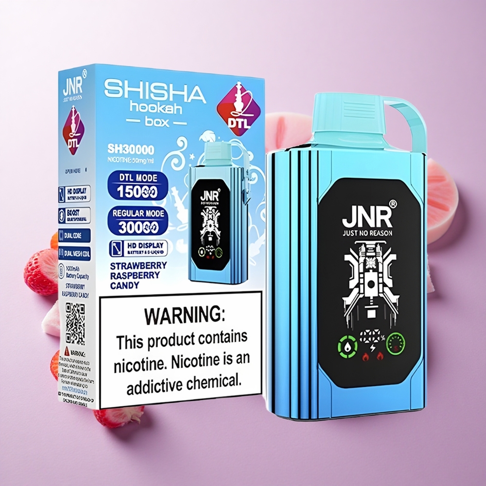 Fresa Frambuesa Caramelo JNR Shisha Hookah Box 20500 Puffs Pantalla HD Chile wholesale