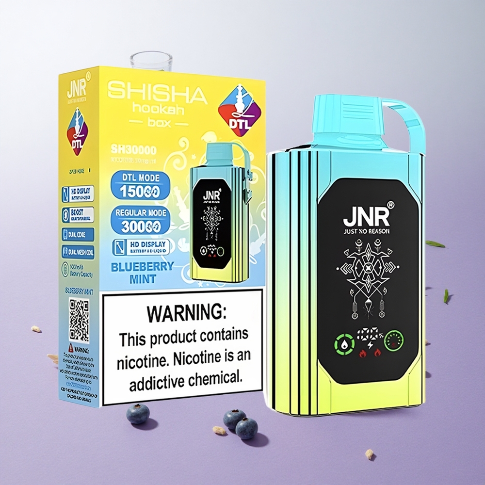 Menta Arándano JNR Shisha Hookah Box 20500 Puffs Pantalla HD Chile wholesale