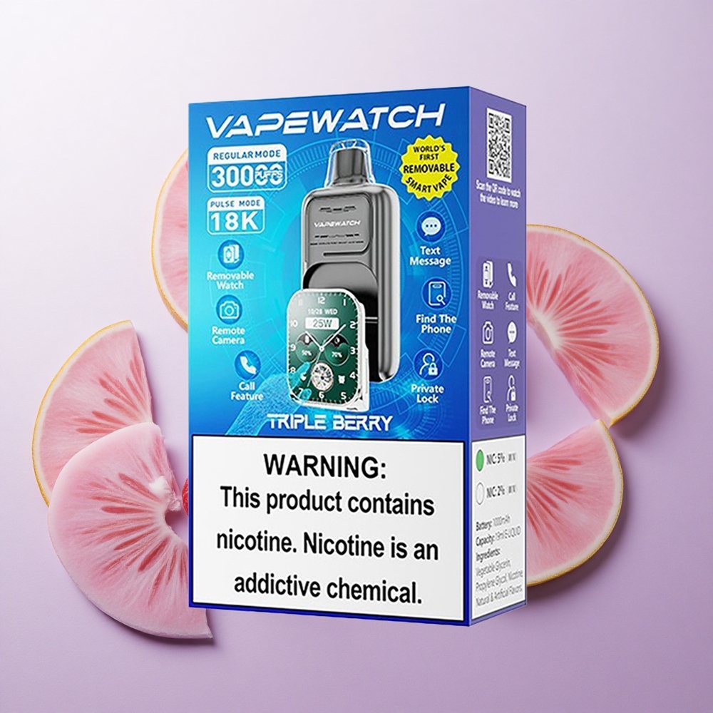 Combinación de Bayas Triples JNR Vape Watch 30000 Puffs Capacidad de Batería 1000mAh Chile wholesale