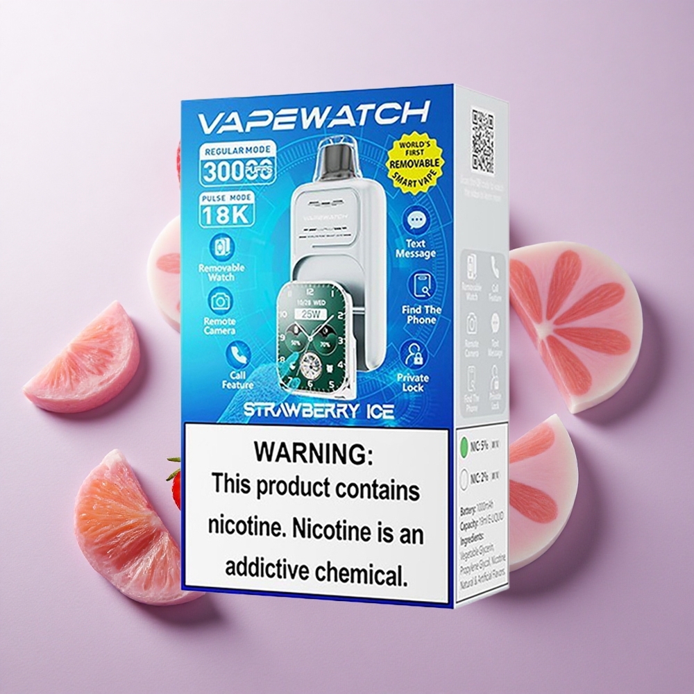 Fresa Hielo JNR Vape Watch 30000 Puffs Capacidad de Batería 1000mAh Chile wholesale