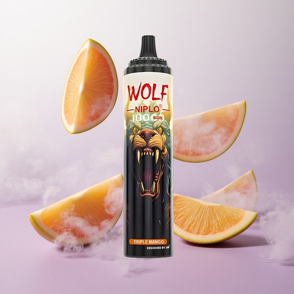 Triple Mango JNR Wolf Niplo 10000 Puffs 20ml Capacidad Chile wholesale